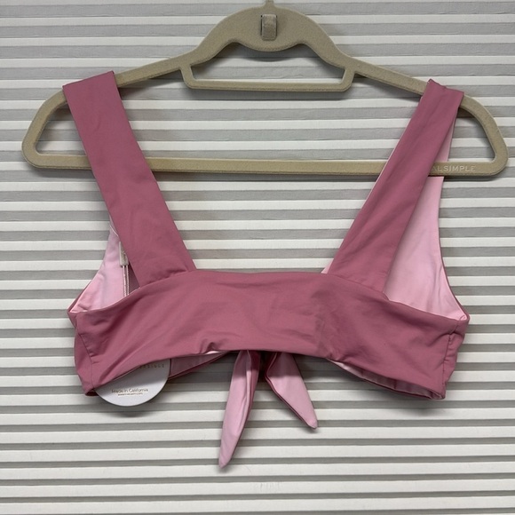 KYA Swim NWT Pink Blossom and Rosewater Newport Uniquely Reversible Bikini Top - Picture 3 of 10